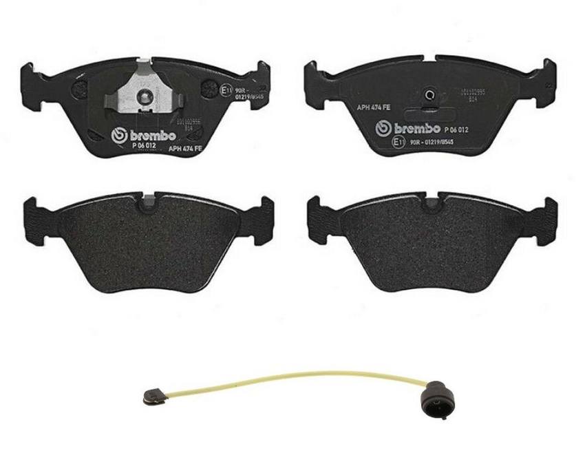 BMW SAAB Brakes Kit - Brembo Pads Rear (Low-Met) (with Sensor) 5058110 - Brembo 2325585KIT